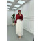 Sare Fashion Tencel Crinkle Skirt White