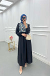 Sare Fashion Tulle Floral Dress Black