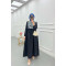 Sare Fashion Tulle Floral Dress Black