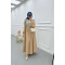 Sare Fashion Tulle Floral Dress Milk Coffee