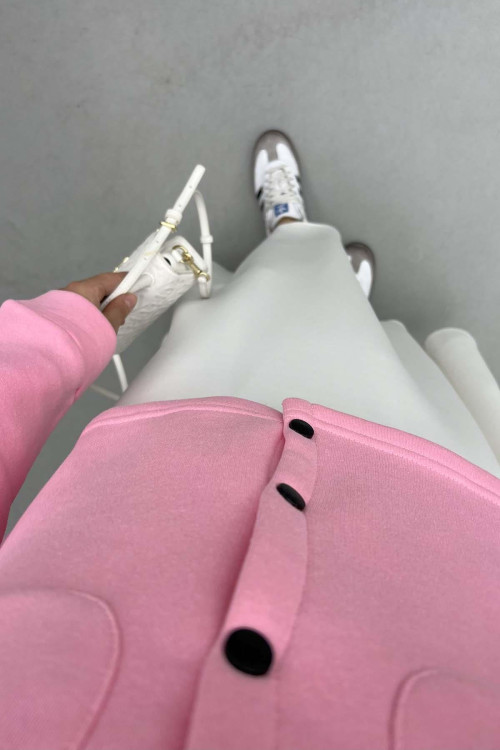 Triple Thread Snap Sweatshirt Pink Triple Thread Snap Sweatshirt Pink