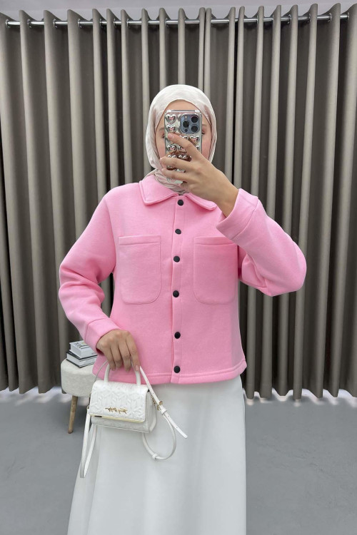 Triple Thread Snap Sweatshirt Pink Triple Thread Snap Sweatshirt Pink