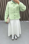 Triple Thread Snap Sweatshirt Aqua Green