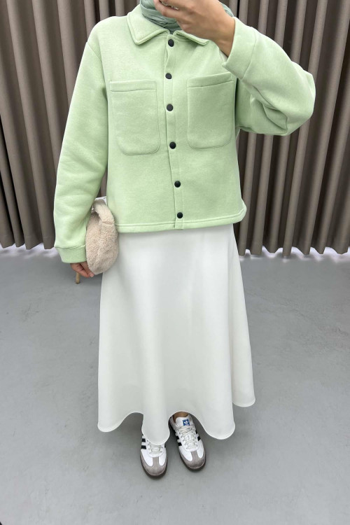 Triple Thread Snap Sweatshirt Aqua Green