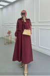 Sare Fashion Burgundy Vest Suit with Jacket