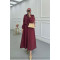 Sare Fashion Burgundy Vest Suit with Jacket