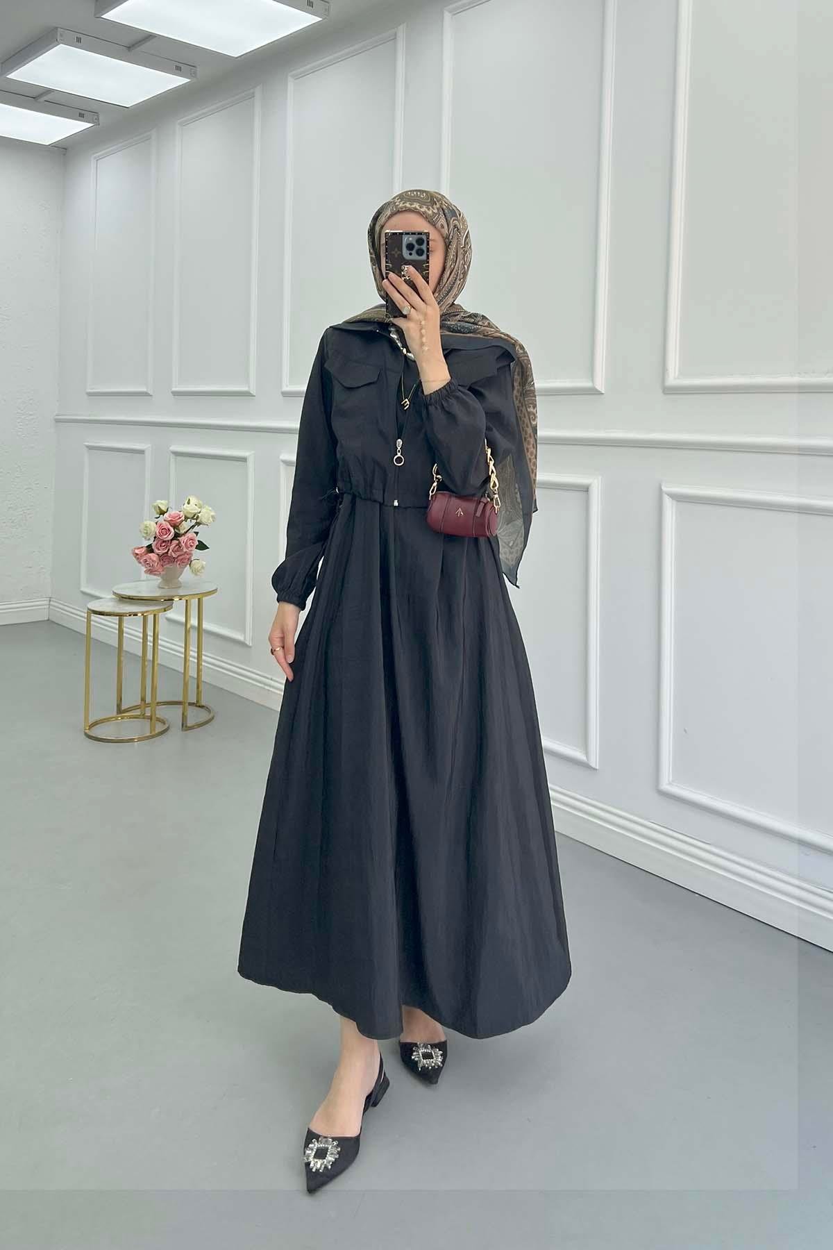 Sare Fashion Vest Suit with Jacket Black