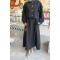 Sare Fashion Vest Suit with Jacket on Top Black