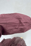 Sare Fashion Layered Tied Skirt Suit Plum
