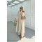 Sare Fashion Long Aerobin Trouser Set Beige