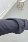 Sare Fashion Long Aerobin Trouser Set Gray