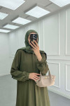 Sare Fashion Long Aerobin Trouser Set Khaki