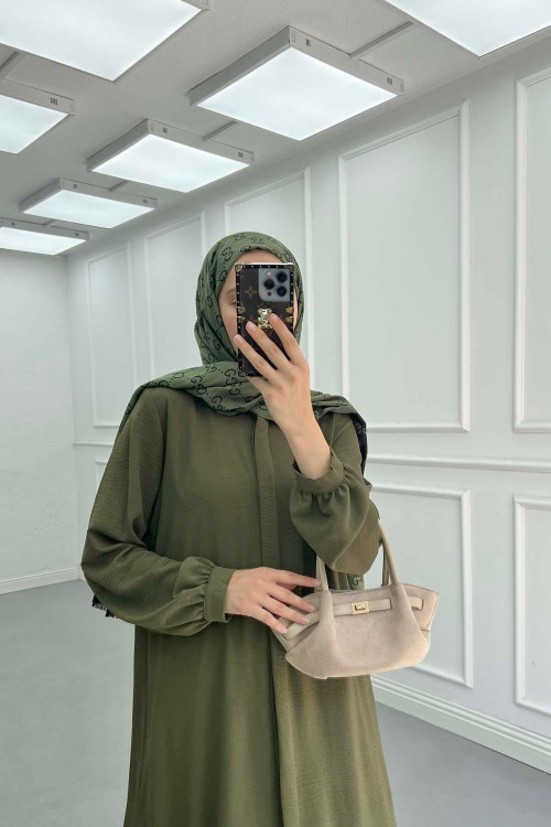 Sare Fashion Long Aerobin Trouser Set Khaki