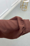 Sare Fashion Long Aerobin Trouser Set Brown