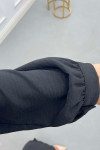 Sare Fashion Long Aerobin Trouser Set Black