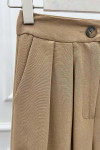 Sare Fashion Viscose Linen Trousers Camel