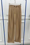 Sare Fashion Viscose Linen Trousers Camel