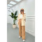 Sare Fashion Viscose Linen Trousers Camel