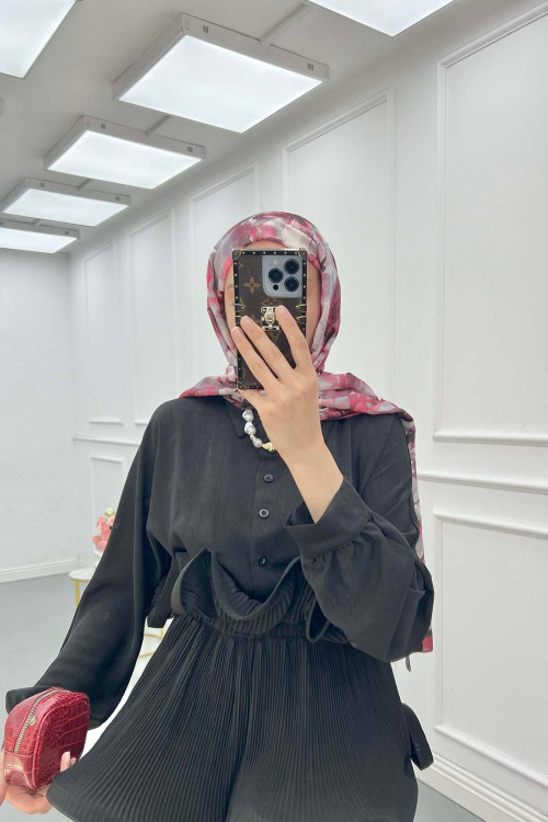 Sare Fashion Flounce Princess Suit Black