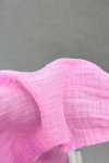 Sare Fashion Tie Collar Muslin Shirt Pink