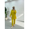 Snap Collar Tunic Set Mustard Yellow