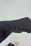 Sare Fashion Collar Detailed Two Piece Suit Black