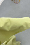 Sare Fashion Belted Dress with Collar Detail in Pistachio Green