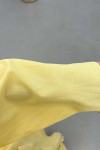 Sare Fashion Collar Detailed Belted Dress Yellow