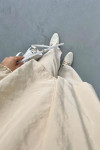 Collar Detailed Suit Beige