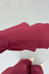 Sare Fashion Parachute Suit with Collar and Sleeve Details Claret Red
