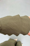 Sare Fashion Parachute Suit Khaki with Collar and Sleeve Details