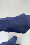 Sare Fashion Parachute Suit with Collar and Sleeve Details Navy Blue