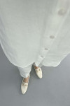 Lace Collar Shirt White