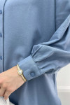 Lace Collar Shirt Indigo