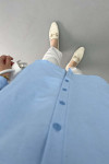 Lace Collar Shirt Blue