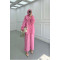 Sare Fashion Pink Ruffled Tie Collar Suit