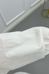 Sare Fashion Elastic Collar Poplin Shirt White
