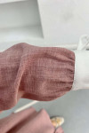 Stone Collar Suit Dusty Rose