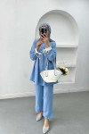 Stone Collar Suit Blue