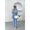 Stone Collar Suit Blue