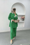 Stone Collar Suit Green