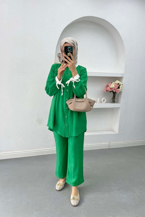 Stone Collar Suit Green