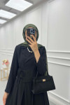 Sare Fashion Side Tie Skirted Suit Black