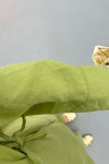 Side Tie Kimono Set Olive Green