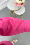 Sare Fashion Side Tie Detail Shirt Fuchsia