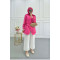 Sare Fashion Side Tie Detail Shirt Fuchsia