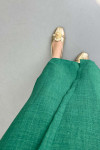 Sare Fashion Side Tie Wrap Skirt Green