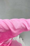 Sare Fashion Side Tie Strawberry Kimono Pink