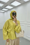 Sare Fashion Side Tie Strawberry Kimono Yellow