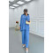 Sare Fashion Side Tie Strawberry Suit Blue